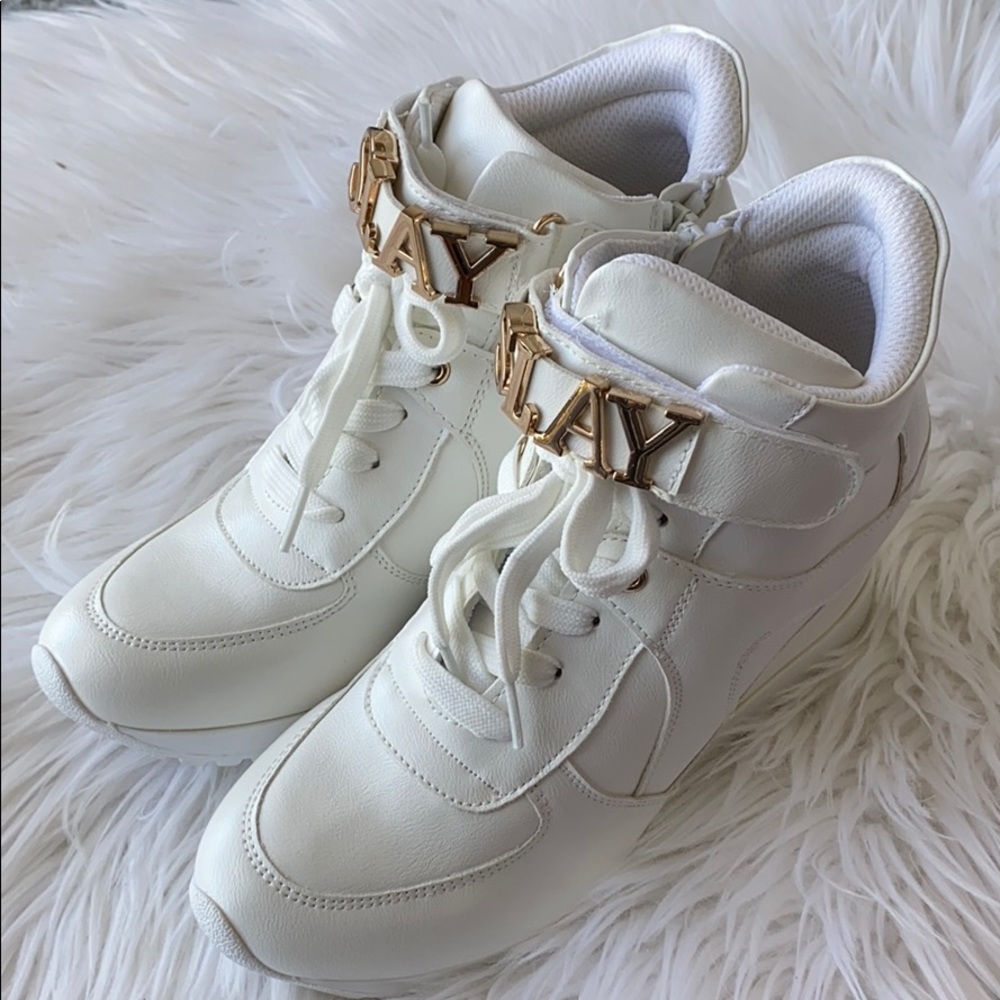 Platform White Trainers